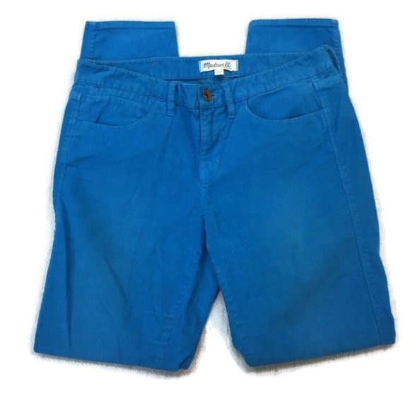 Madewell Denim - MADEWELL Skinny Corduroy Jeans Pants- Bright Blue